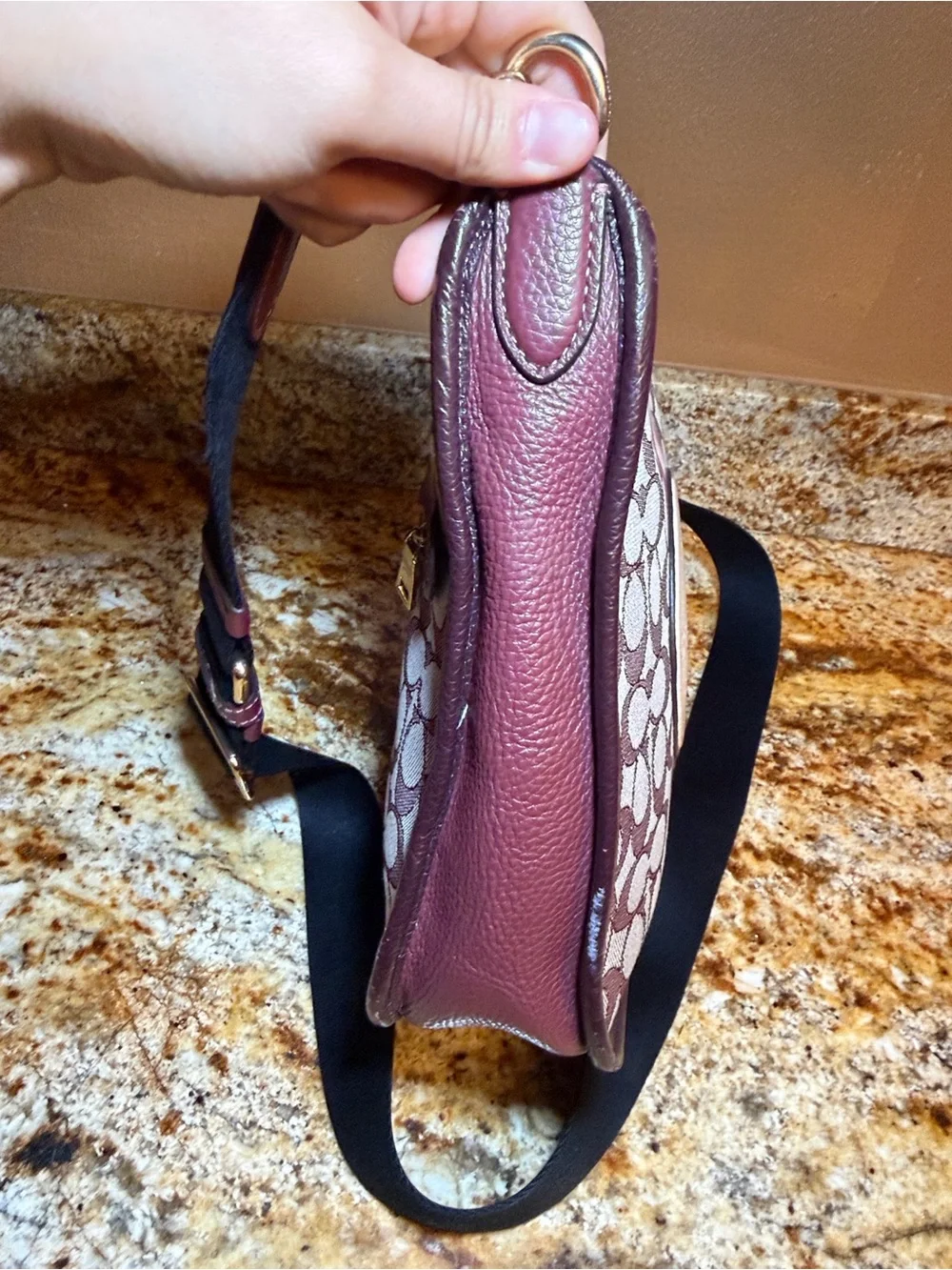 Coach Dempsey File Bag in Signature Jacquard with Varsity Stripe & Patch